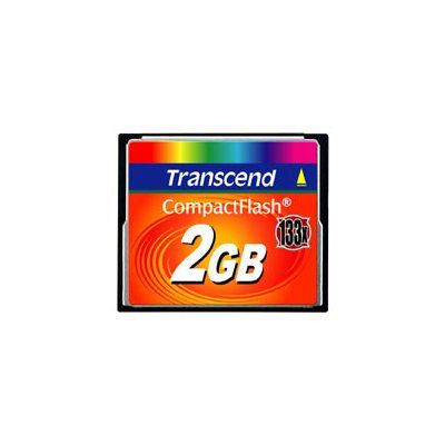 Carte CompactFlash (133X) de 2Go de Transcend