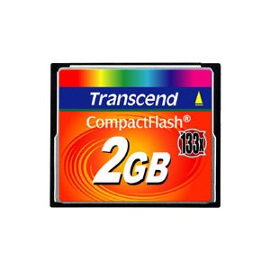 Carte CompactFlash (133X) de 2Go de Transcend