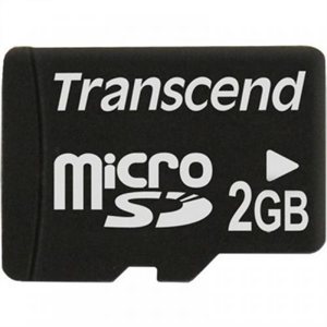 Carte Micro SD de 2Go sans boite et adapteur de Transcend