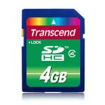 Carte memoire 4GB SDHC Classe 4 de Transcend