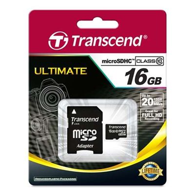 TRANSCEND 16GB MICROSDHC CARD(CLASS10)