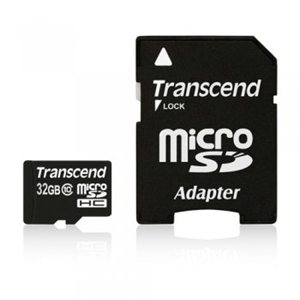 Carte microSDHC Classe 10 de 32Go de Transcend