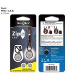 NITE IZE ZipLit LED Zipper Pull - 2 Pack - White