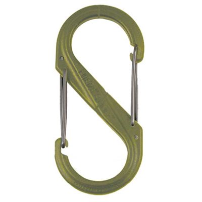 NITE IZE S-BINER PLASTIC SIZE #2 - OLIVE PKG