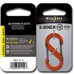 S-Biner de taille #2 en plastique de Nite Ize - Orange