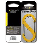 S-Biner de taille #4 en plastique de Nite Ize - Jaune