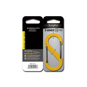 NITE IZE S-BINER PLASTIC SIZE #4 - YELLOW PKG