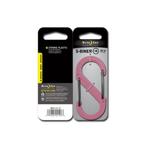 NITE IZE S-BINER PLASTIC SIZE #4 - PINK PKG