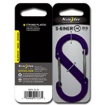 NITE IZE S-BINER PLASTIC SIZE #4 - PURPLE PKG