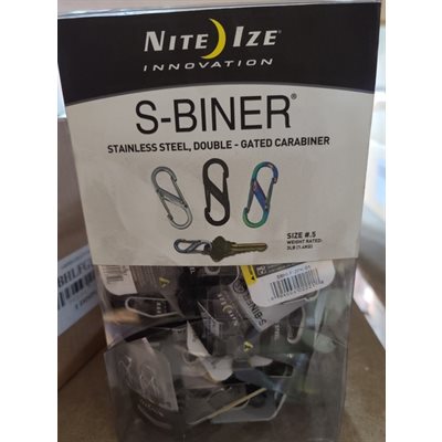 NITE IZE S-BINER GRAVITY BIN - SIZE .5/2 PACK - 108 UNITS