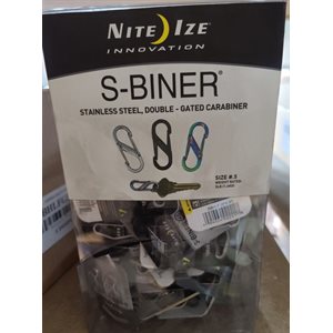 NITE IZE S-BINER GRAVITY BIN - SIZE .5/2 PACK - 108 UNITS