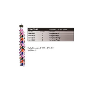 NITE IZE CURVYMAN CLIP STRIP DISPLAY - 12 UNITS