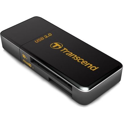 Transcend TS-RDF5K USB 3.0 Support SDHC (UHS-I), SDXC (UHS-I), microSD, microSDHC (UHS-I), and microSDXC (UHS-I) Flash Card Reader