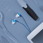 Panasonic - ErgoFit noise isolating stereo earbud - blue