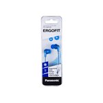 Panasonic - ErgoFit noise isolating stereo earbud - blue