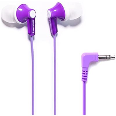 Panasonic - ErgoFit noise isolating stereo earbud - purple