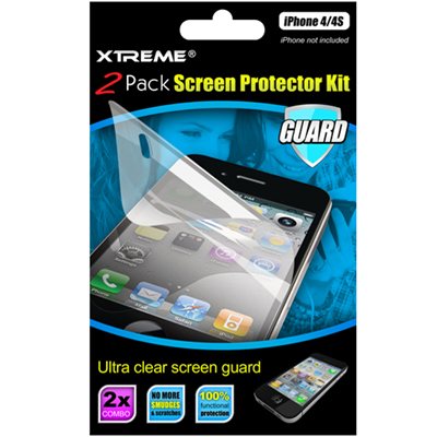 iPhone 4/4s 2 Pack Screen Protector Kit