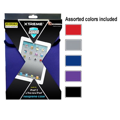 12-Pack - Neoprene Case for iPad2 - Assorted colours