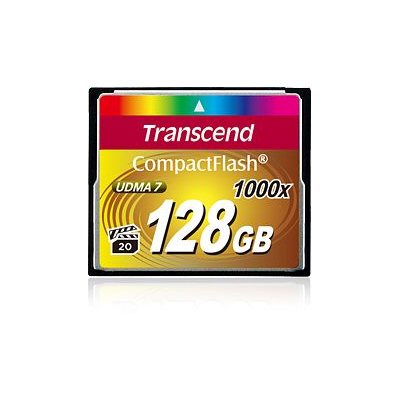 TRANSCEND 128GB Compact Flash Memory Card 1000X Ultra DMA 7