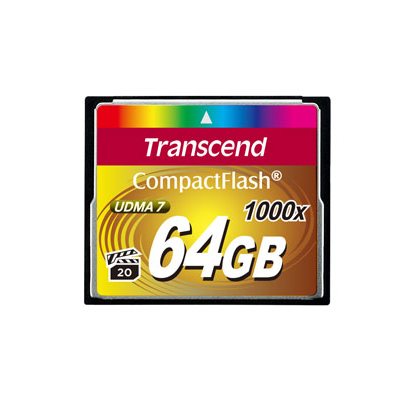 Transcend 64GB Compact Flash Memory Card 1066X Ultra DMA 7