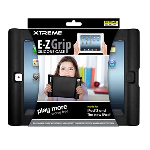 Étui EZ Grip silicone pour iPad 2, 4 et 5 de Xtreme - Noir