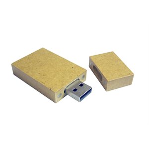 Eco Friendly USB Key - 1GB - Recycled paper with magnetic cap