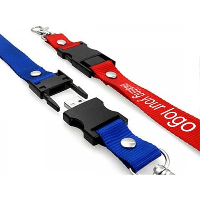 Lanyard Style USB Key - 2GB - with 1 Colour Logo