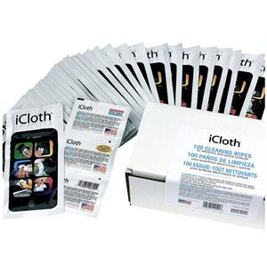 iCloth ® ESSUIE-TOUT NETTOYANT POUR ÉCRANS TACTILES (100/PQT)