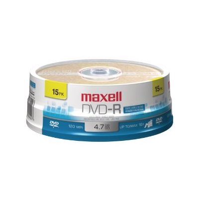 MAXELL DVD-R 4.7 RECORDABLE (SPINDLE CASE) - SPINDLE 15