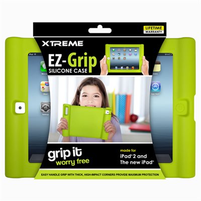 XTREME EZ GRIP SILICONE CASE IPAD 2 GREEN