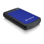 Disque dur externe Transcend de 1TB 2.5'' USB3.0 Storejet H3P avec finition anti-chocs Bleu