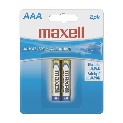 MAXELL BATTERIES AAA - 2 PACK