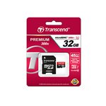 TRANSCEND MICROSDXC 128GB UHS-I PREMIUM 300X (ADAPTOR INC.)