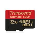 TRANSCEND MicroSDHC Ulimate Mobile with adapter CLASS 10 (600x) USH-I