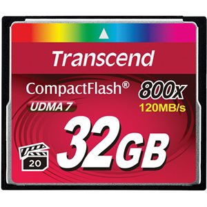 TRANSCEND 32GB CF CARD (800X)