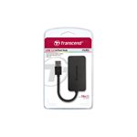 TRANSCEND USB 3.0 4-PORT HUB (BLACK) NO POWER WALL CONNECTION