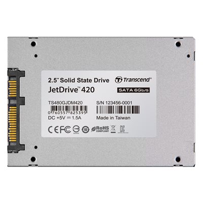 TRANSCEND 480GB JETDRIVE 420 2.5'' SSD SATA III FOR MAC