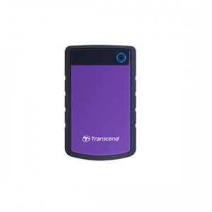 Disque dur externe Transcend de 4TB 2.5'' USB 3.0 Storejet H3P avec finition anti-chocs Mauve