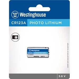 Batterie Westinghouse CR123A 3.0V lithium (#1)