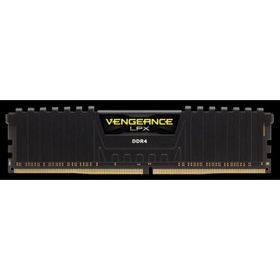 CORSAIR 16GB (KIT OF 1) 2400MHZ DDR4 DIMM 16-16-16-39 VENGEANCE LPX BLACK HEAT 1.20V