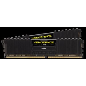 CORSAIR 16GB (KIT OF 2) 2400MHZ DDR4 DIMM 14-16-16-31 VENGEANCE LPX BLACK HEAT 1.20V