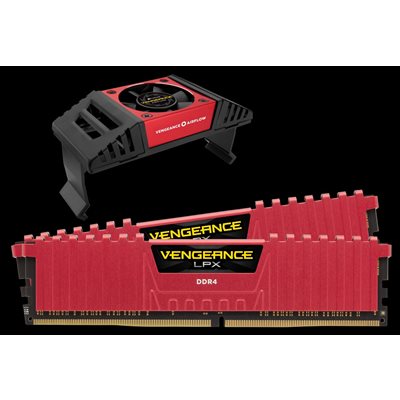 CORSAIR 16GB (KIT OF 2) 3200MHZ DDR4 DIMM 14-16-16-36 VENGEANCE LPX RED HEAT 1.35V AIRFLOW INC