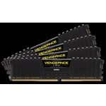 CORSAIR 32GB (KIT OF 4) 2666MHZ DDR4 DIMM 16-18-18-35 VENGEANCE LPX BLACK HEAT 1.20V