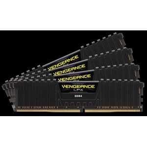 CORSAIR 32GB (KIT OF 4) 3200MHZ DDR4 DIMM 16-18-18-36 VENGEANCE LPX BLACK HEAT 1.35V