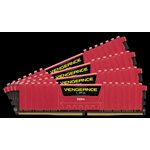 CORSAIR 32GB (KIT OF 4) 3000MHZ DDR4 DIMM 15-17-17-35 VENGEANCE LPX RED HEAT 1.35V