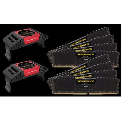 CORSAIR 64GB (KIT OF 8) 3200MHZ DDR4 DIMM 16-18-18-36 VENGEANCE LPX BLACK HEAT 1.35V AIRFLOW INC