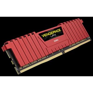 CORSAIR 8GB (KIT OF 1) 2400MHZ DDR4 DIMM 16-16-16-39 VENGEANCE LPX RED HEAT 1.20V