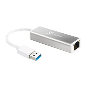 J5CREATE JUE130 USB 3.0 10/100/1000 GIGABIT ETHERNET ADAPTER  *** AD ONLY ***