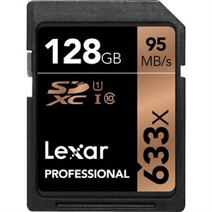 LEXAR # 128GB PROFESSIONAL 633X U1 SDHC / SDXC