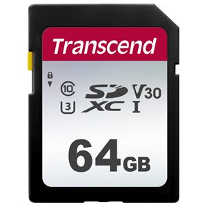 Transcend 64GB UHS-I U3 SD card Read 95MB/s  Write 45MB/s